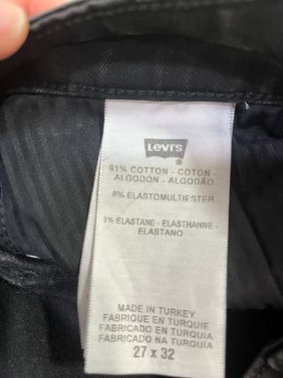 Pantalón Levi’s Curve Mujer Talla 27 Negro