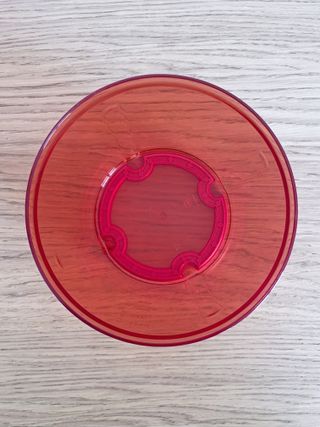 Tupperware Speedy Chef rosso miscelatore manuale