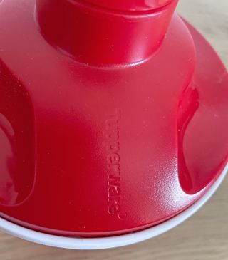 Tupperware Speedy Chef rosso miscelatore manuale