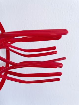 Tupperware Speedy Chef rosso miscelatore manuale