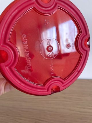 Tupperware Speedy Chef rosso miscelatore manuale