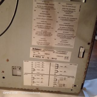 Placa Inducción De Dietrich 8400W Profesional