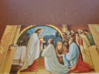 Estampa religiosa Panem de Coelo año 1934