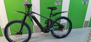 Bicicleta Eléctrica Montaña Negra/Azul