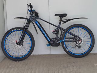 Bicicleta Eléctrica Montaña Negra/Azul
