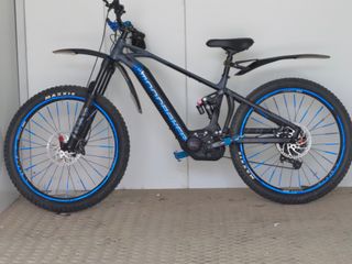 Bicicleta Eléctrica Montaña Negra/Azul