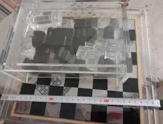 Ajedrez con caja de almacenamiento