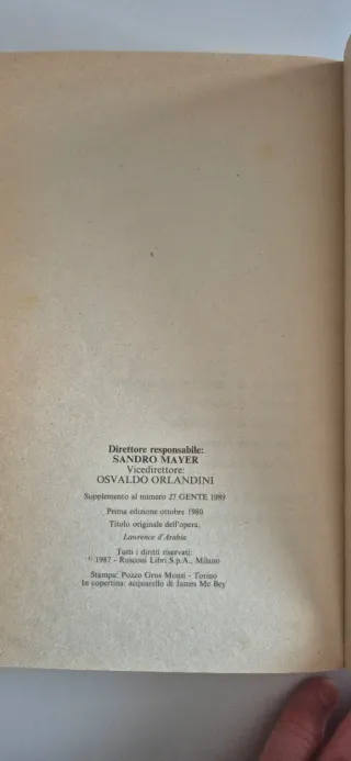 Set di 5 libri, supplementi a numeri di GENTE 1989