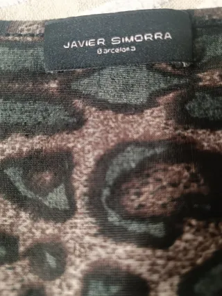 Blusa Javier Simorra Leopardo Talla M
