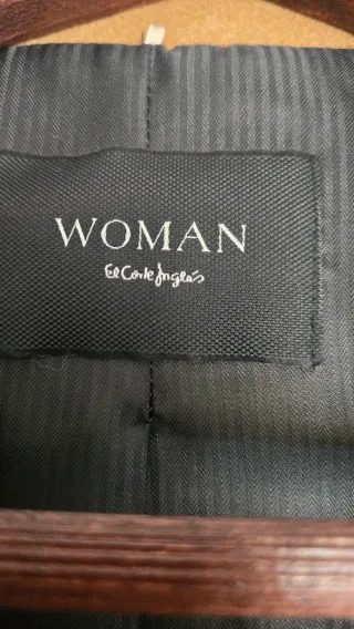 Abrigo lana El Corte Inglés marrón