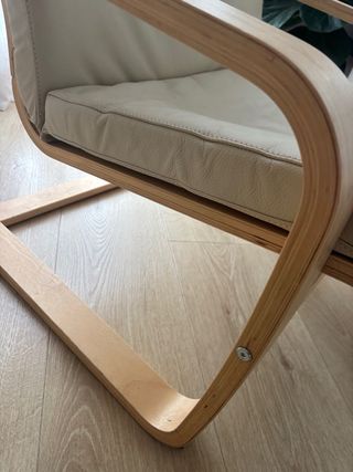 Mecedora Ikea Madera Beige