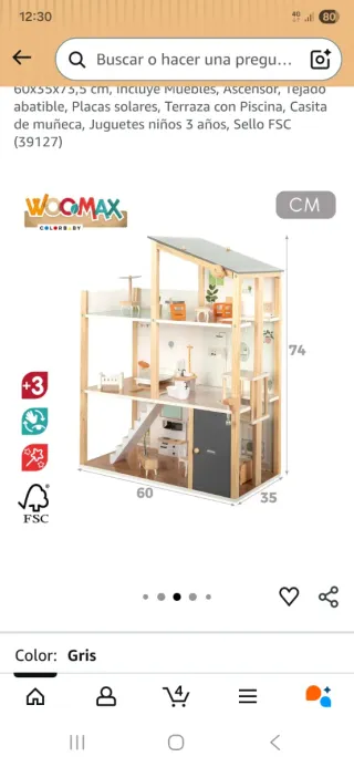 Casa de Muñecas WOOMAX