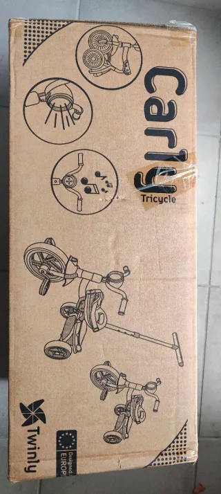 Triciclo Evolutivo Bebé Plegable Rojo