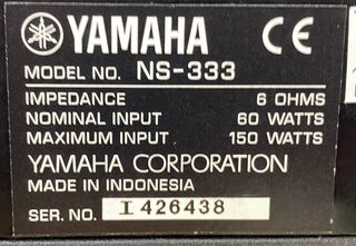 Altavoces Yamaha NS-333 Negro/Plata