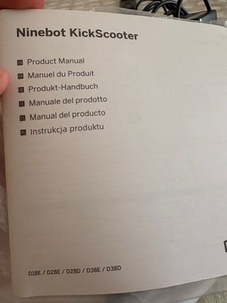 Patinete Eléctrico Segway Ninebot D18E