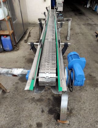 Transportador de Charnela en Acero Inox 4 metros