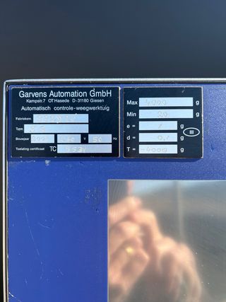 Controlador de pesos Garvens con rechazador