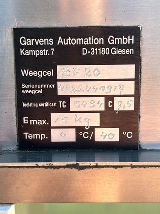 Controlador de pesos Garvens con rechazador