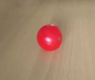 Nariz para disfraz de payaso de color rojo