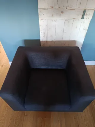 Butaca negra polipiel