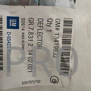 SPOILER DEFLECTOR DERECHO OPEL CORSA NUEVO