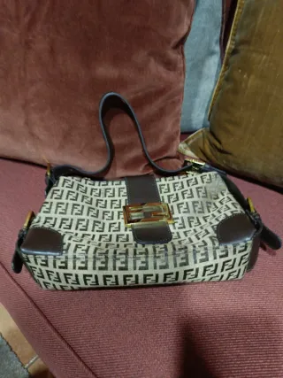 Bolso Fendi Beige y Marrón