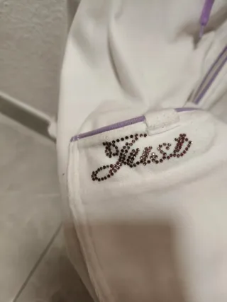 Sudadera Roberto Cavalli blanca y morada