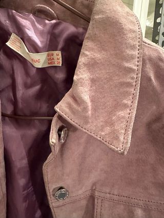 Cazadora Zara ante rosa Talla M