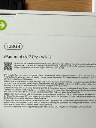 iPad mini 7 Wifi 128GB Space Gray + Apple pencil 3