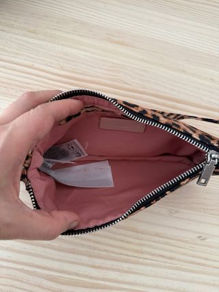 Mini bolso Mango estampado leopardo