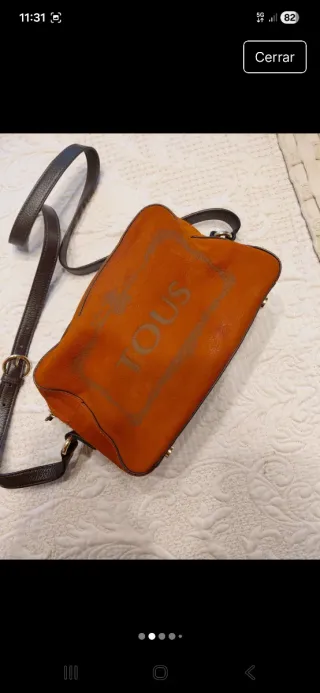 Bolso Tous Piel Marrón/Naranja