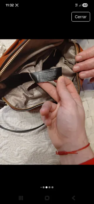 Bolso Tous Piel Marrón/Naranja