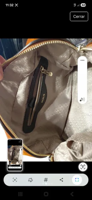 Bolso Tous Piel Marrón/Naranja