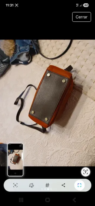 Bolso Tous Piel Marrón/Naranja