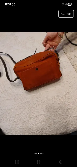 Bolso Tous Piel Marrón/Naranja
