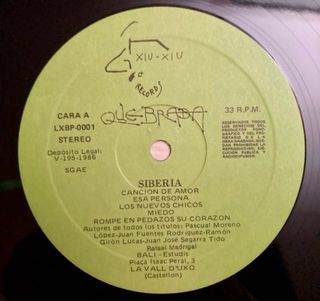 LP Vinilo QUEBRADA - Siberia PERFECTO ESTADO