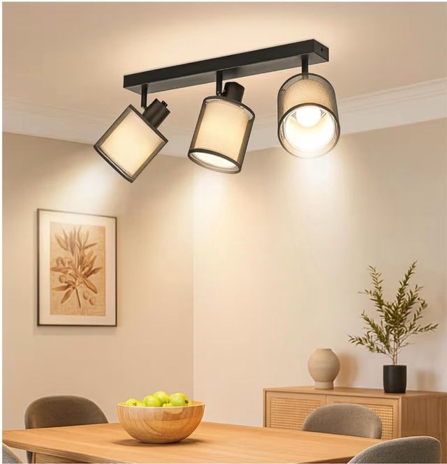 Lámpara de Techo 3 Focos Orientable