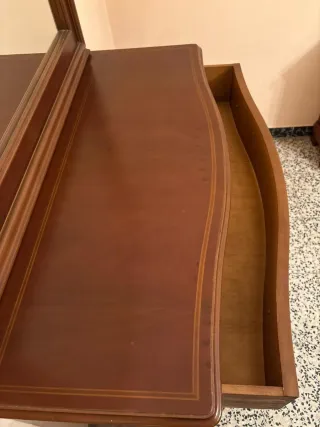 Conjunto muebles dormitorio vintage de madera