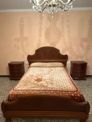 Conjunto muebles dormitorio vintage de madera