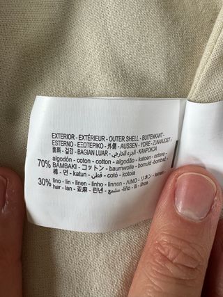 Chaqueta Zara Lino Beige