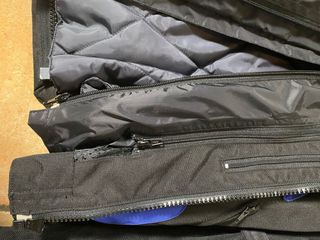 Giubbino moto donna SPYKE nero/blu