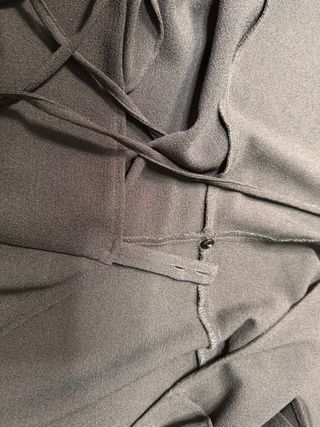 Vestido negro volantes. Talla M-40. Primark.