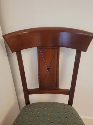 8 Sillas Carolina Roche Bobois Madera y Tela