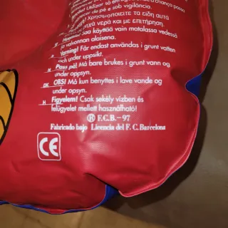 Colchoneta hinchable FCB oficial 1997