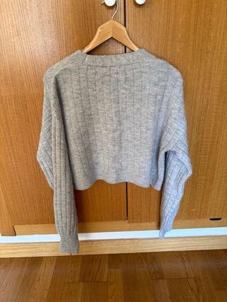 Cardigan Bershka gris