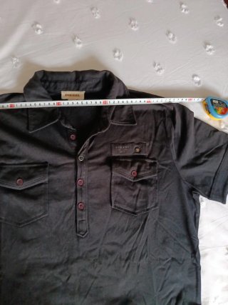 Polo Diesel Negro Hombre