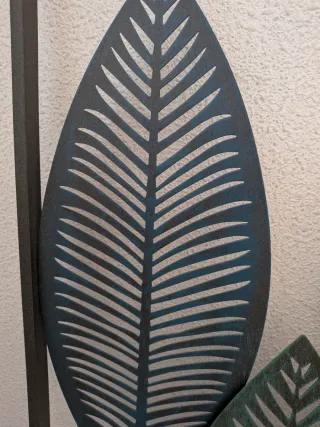 Decoración pared hojas metal Maison du Monde