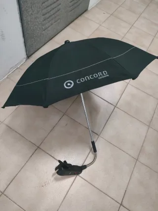 Sombrilla negra cochecito bebé