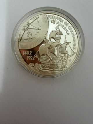 Moneda Plata 500 Años Descubrimiento América