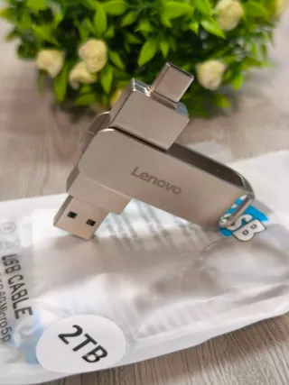 Pendrive Lenovo 2TB USB 3.2 - Memoria USB Metal